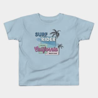 Vintage California Beach surf rider Kids T-Shirt